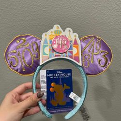 Disney MMMA The Main Attraction It's A Small World ears headband
