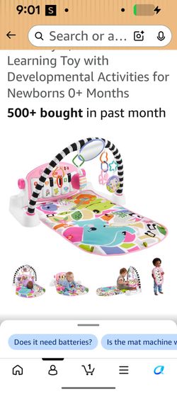 Baby playmat and piano