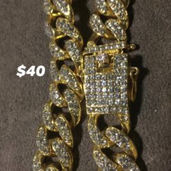 Cuban Link Bling Bracelet New