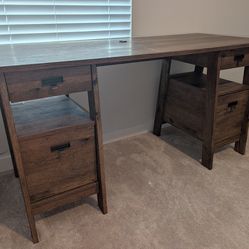 Brown Wooden Desk