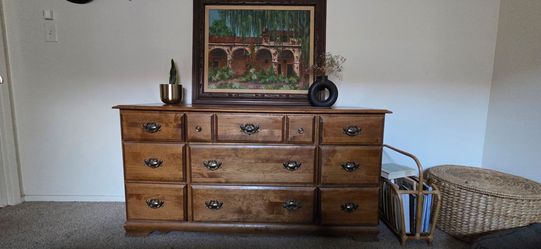 Real wood dresser
