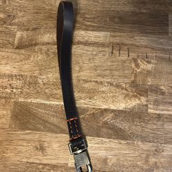 Leather 16in dog leash