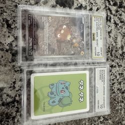 Pokémon graded slabs