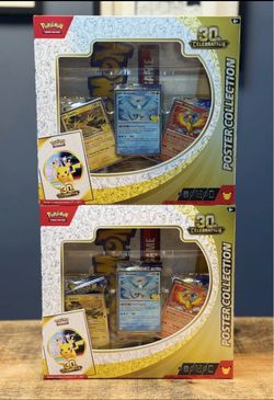 Pokemon 30th Anniversary Poster collection x2
