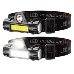 Rechargeable COB LED USB Headlamp 