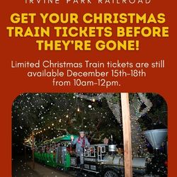 Irvine Park Railroad Christmas Train