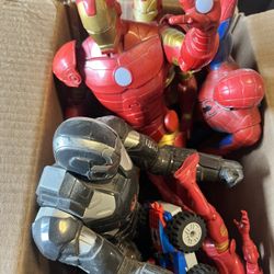 1 Box Assorted Marvel Toys / Action Figures Cars