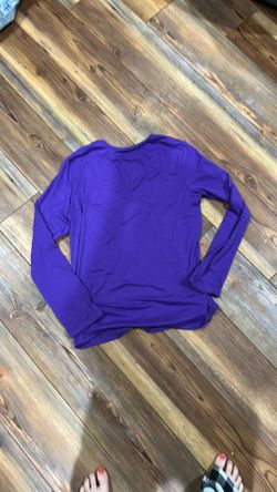 Purple long sleeve shirt