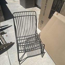 Metal Outdoor Chairs (4)