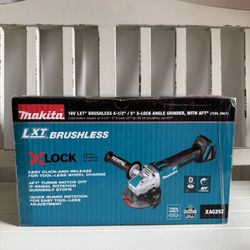 Brand new in a box Makita XAG25Z 18V Cordless LXT Brushless X-Lock 4.5-5" Angle Grinder