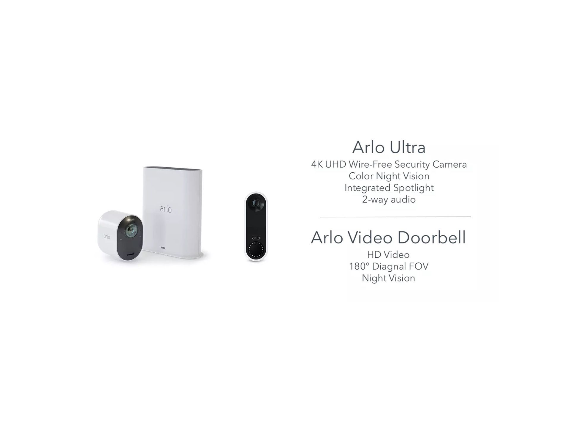 Arlo Ultra 4K UHD wire-free security camera