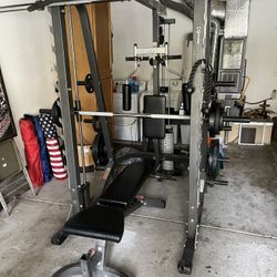 Hoist Smith Machine With lat Pulldown And Dumbbell Rack