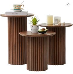 Set of 3 Round Nesting Side Tables