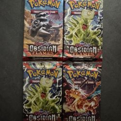 4 Obsidian Flames Booster Packs 