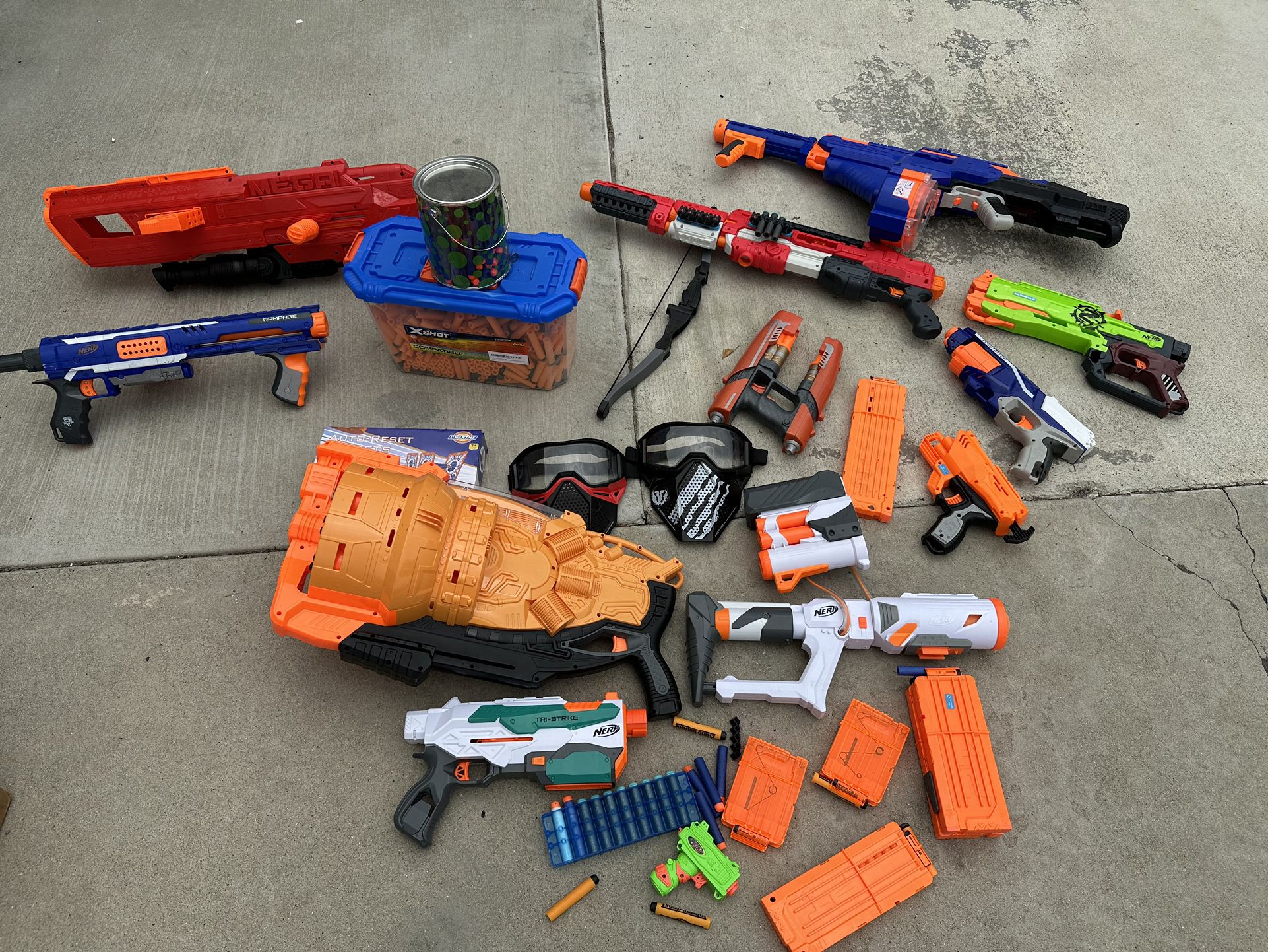 Nerf Gun And Bullet Collection
