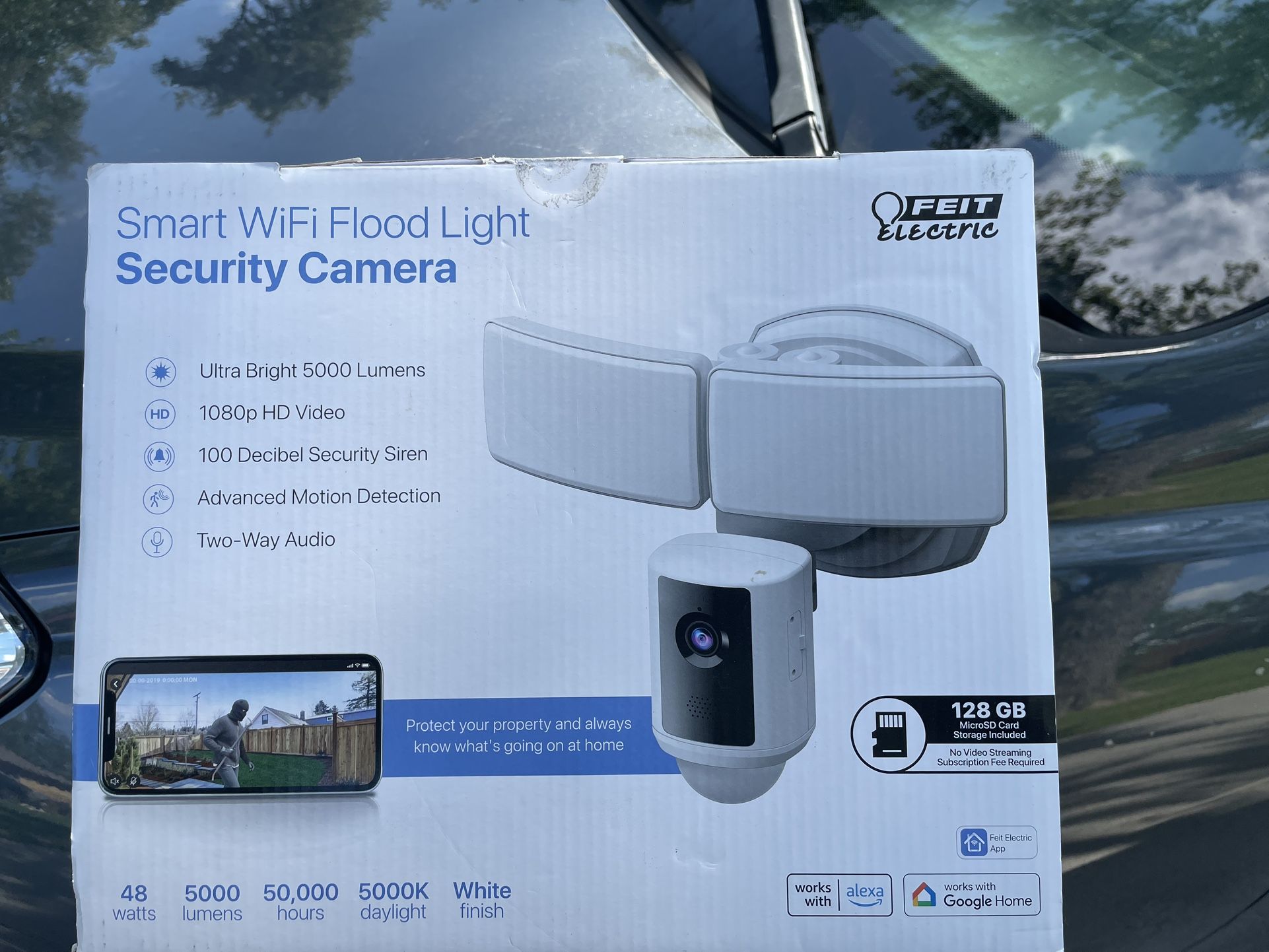 Smart WiFi Flood Light Security Camera