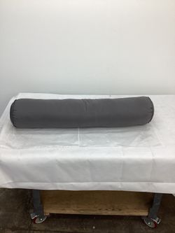 37"X8" BOLSTER PILLOW COVER AND CUSHION DARK GRAY