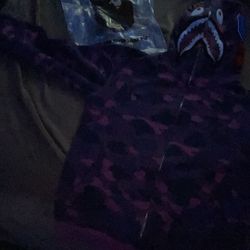 Purple Bape Sweater 