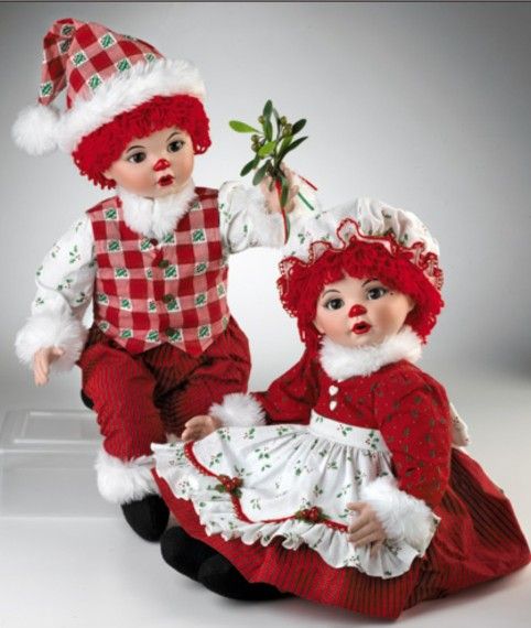 Collectible porcelain doll set