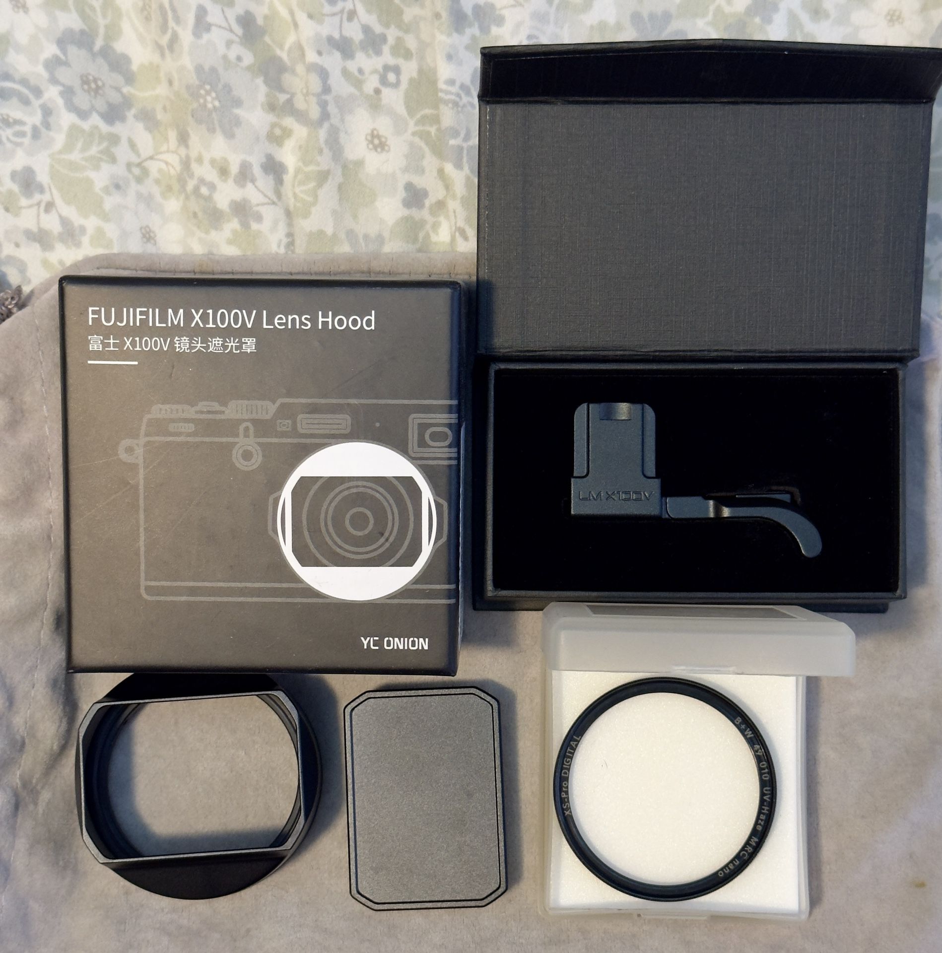 X100vi X100v accessorie kit YC ONION lens hood LENSMATE thumb grip XS PRO digital UV lens filter