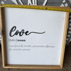 Love Sign Home Decor