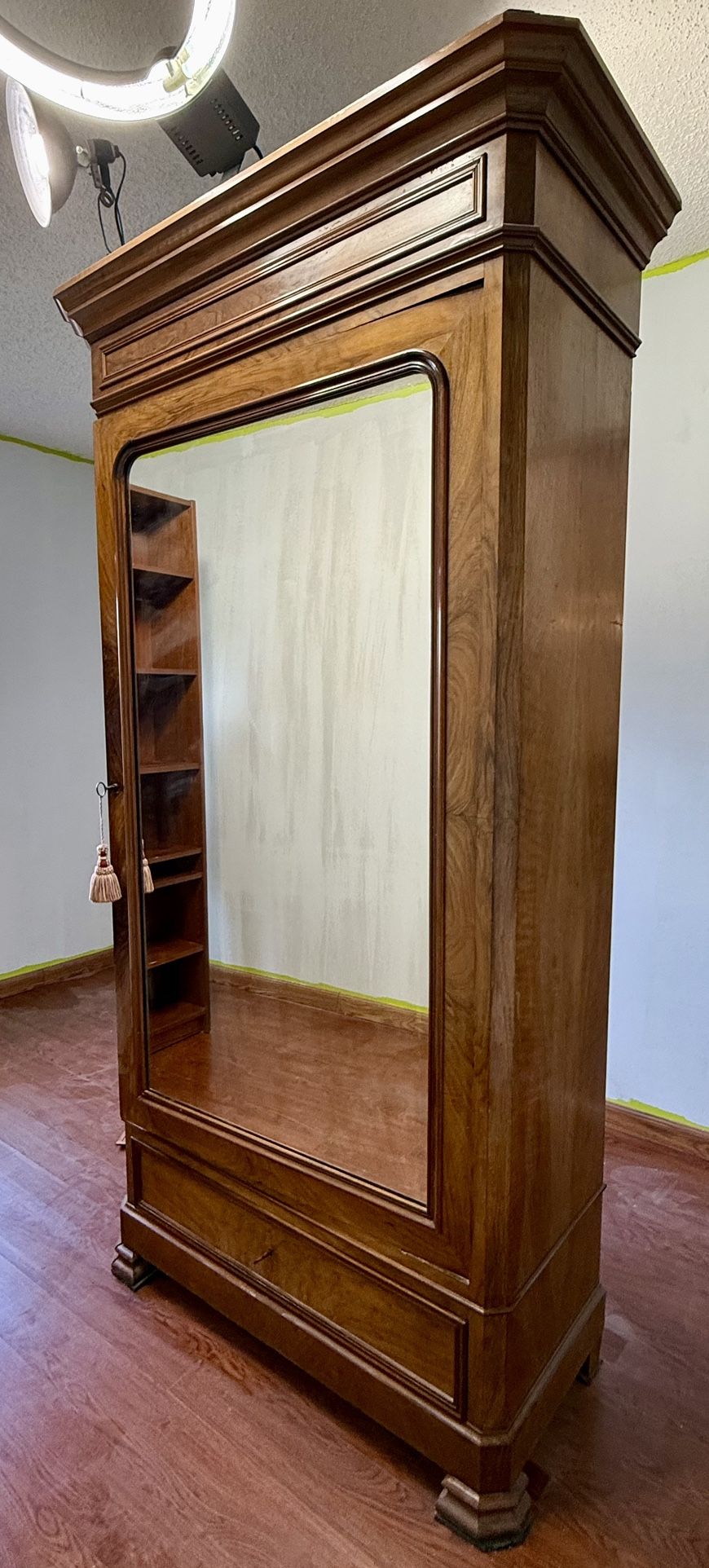 Antique Armoire With Mirror