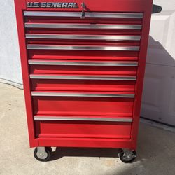 Harbor Freight Us General 26 Inch 8 Drawer Roller Cabinet Tool Box Toolbox Chest Tools With Keys Series 2