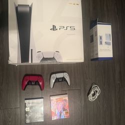 PlayStation 5 (PS5 Bundle + 2 Controllers + 2 Games)