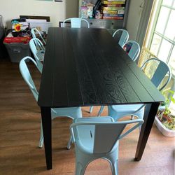 Long Black Dining Table
