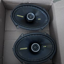 6x8-inch (160x200mm) 4-Ohm coaxial speakers. 