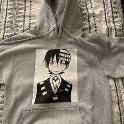 Small Gray Hoodie Sweatshirt Soul Eater/Anime