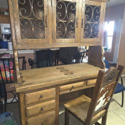 Nice solid wood Desk and Chair 