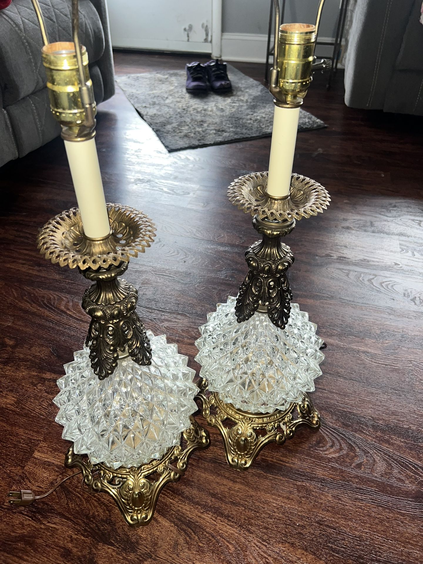 Vintage 1970 Hollywood Style Lamps