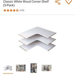Wood Corner Shelf 