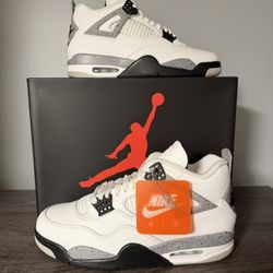 Jordan 4 White Cement 