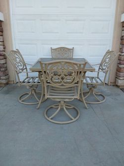 Patio Dining Table and Chair Set