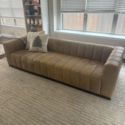CB2 Leather Sofa 