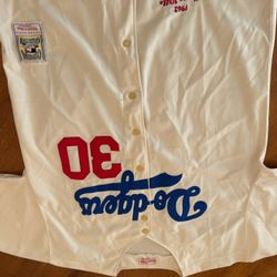 Los Angeles Dodgers Size 56 Maury Wills Stitched