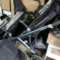 USED UPPA BABY STROLLER AND BASSINET FOR SALE