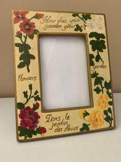 Garden flower Picture frame