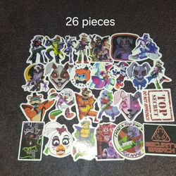 Five Nights At Freddy's 26 Piece Stickers $5 For All 