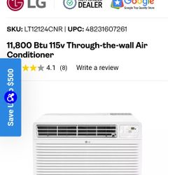 LG Through The Window Air Conditioner11.800 BTU 
