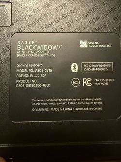 Razer blackwidow v4 keyboard