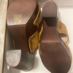 Faux Suede Platform Heels