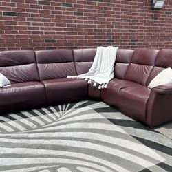 Elran (Finn Collection) Burgundy Sectional electric recliners FREE delivery