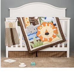 Wowelife Crib Safari 4 piece set