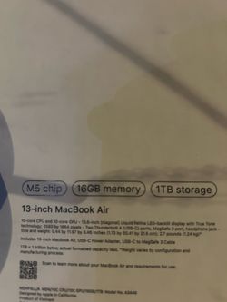 Apple MacBook Air 13-inch M4 16GB 1TB
