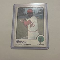 Lou Brock 320 baseball card