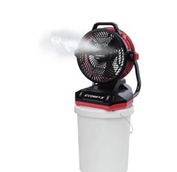 Bucket Top Misting Fan. 
