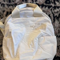 The North Face Mini White Puffy Backpack